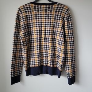 Womens large Ann Taylor hounds tooth cardigan